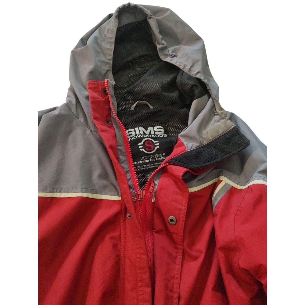 SIMS Snowboard Ski Jacket Rib 10k Waterproof‎ Breathable Hooded Mens Medium